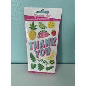 American Craft Damask Love Wild Card Scrapbook Craft Card Transfer Rub On Sheets